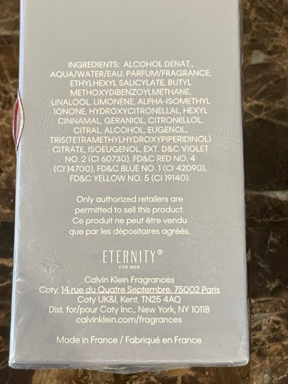 Calvin Klein Eternity Aqua for Men - Clear & Silver Bottle - Picture 4 of 6